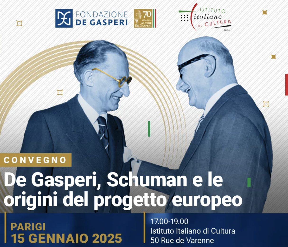 De Gasperi, Schuman e le origini del progetto europeo